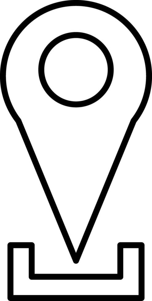Location Pin Line Icon vector
