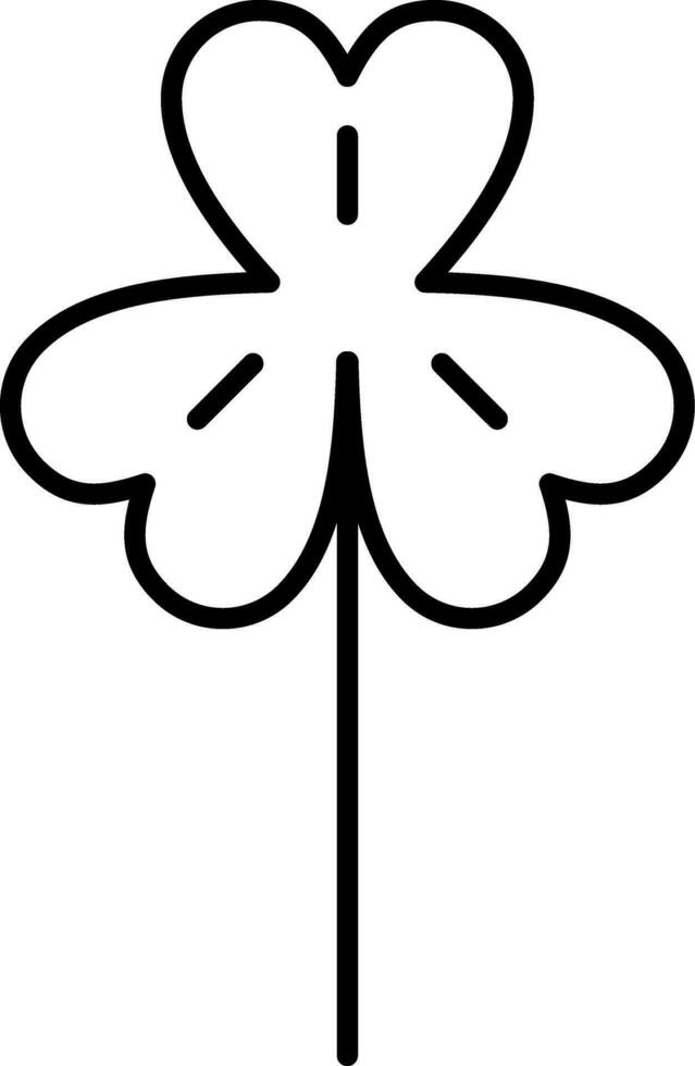Clover Line Icon vector
