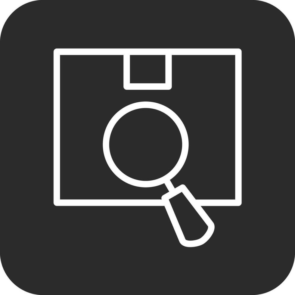 Package Search Vector Icon