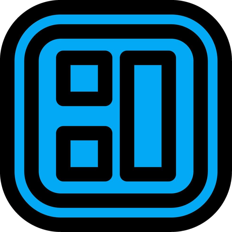 Layout Line Filled Icon vector