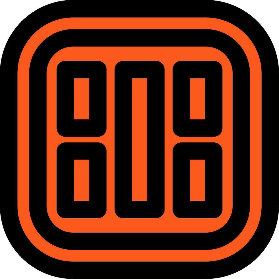 Layout Line Filled Icon vector