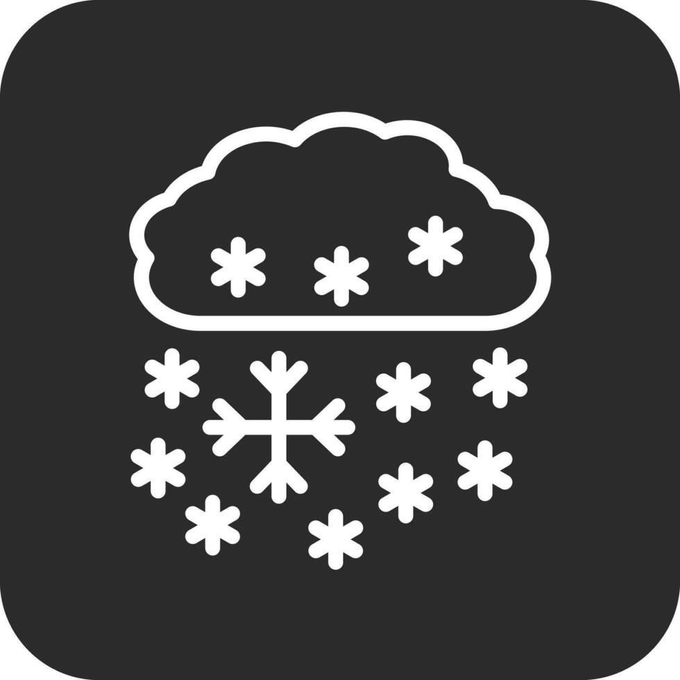 pesado nieve vector icono