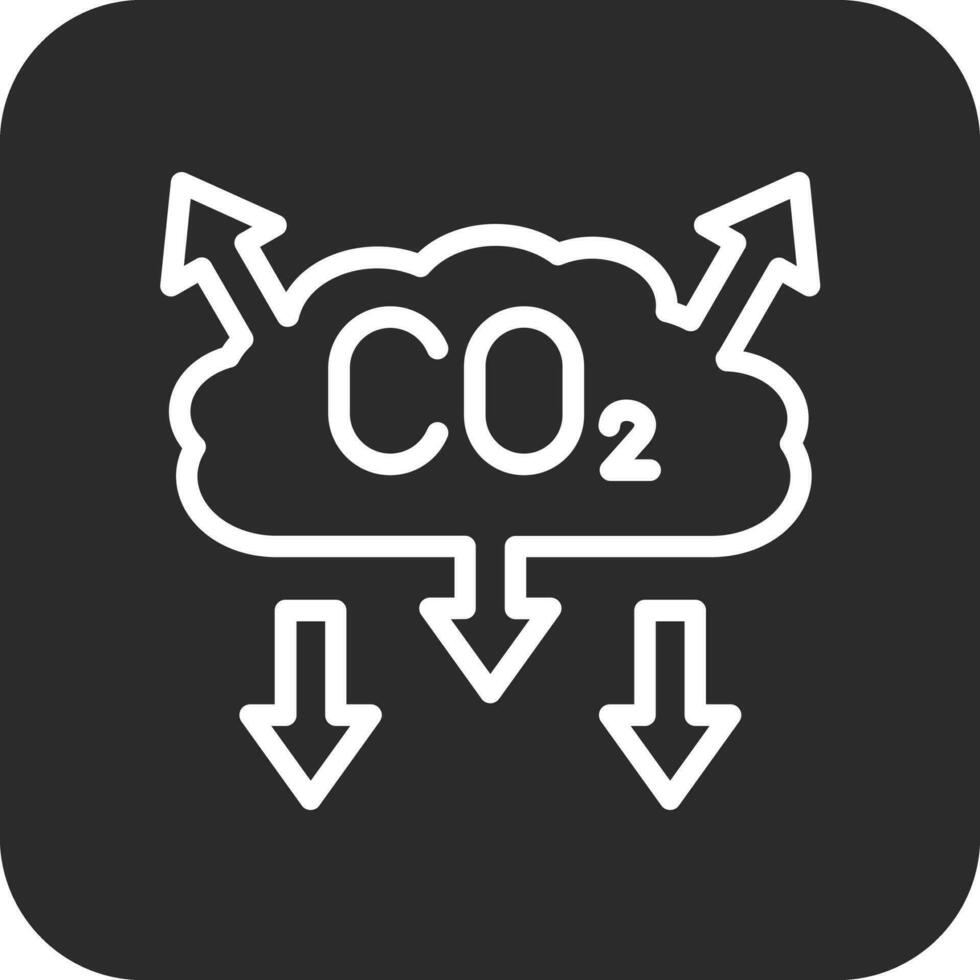 co2 contaminación vector icono