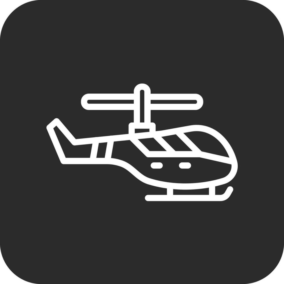 icono de vector de helicóptero