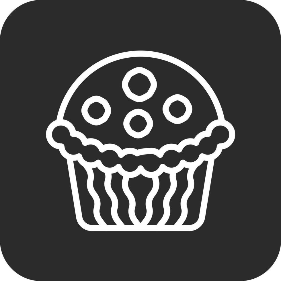 icono de vector de muffin