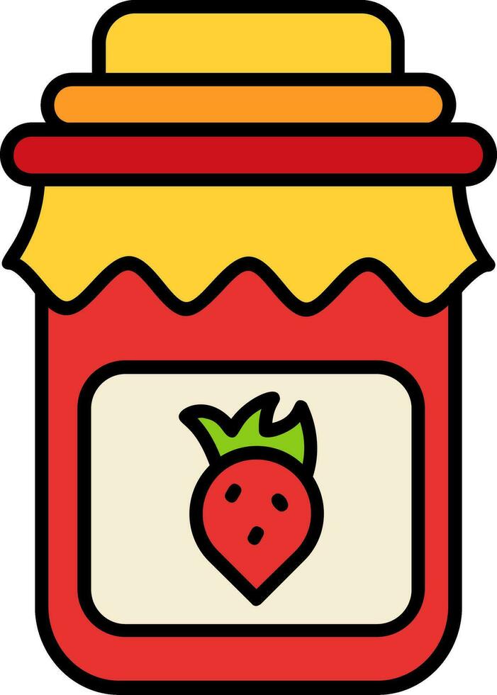 Jam Line Filled Icon vector