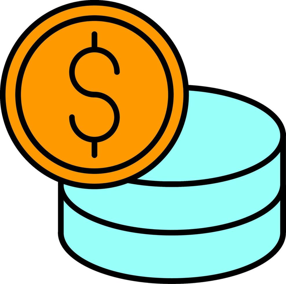 Costs Line Filled Icon vector