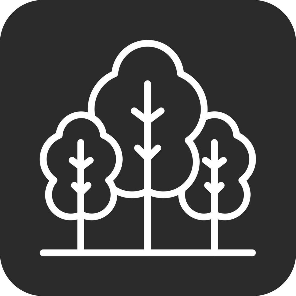 icono de vector de bosque