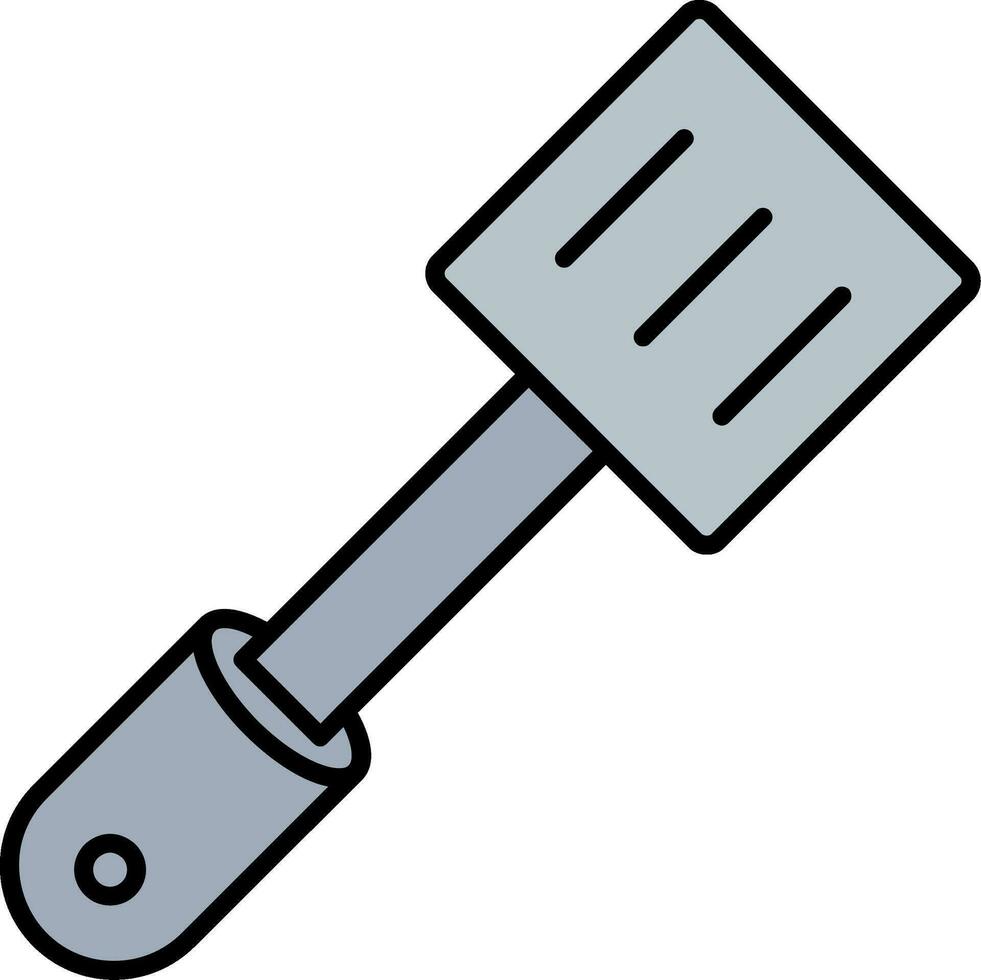 Turner Line Filled Icon vector
