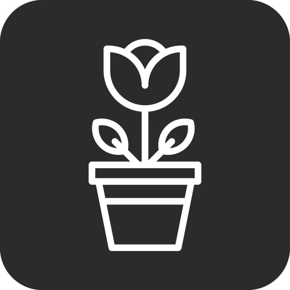 Flower Pot Vector Icon