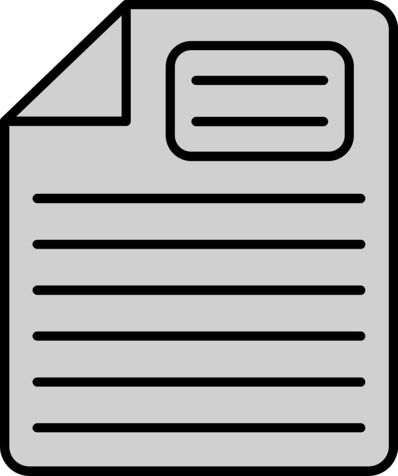 Note Line Filled Icon vector