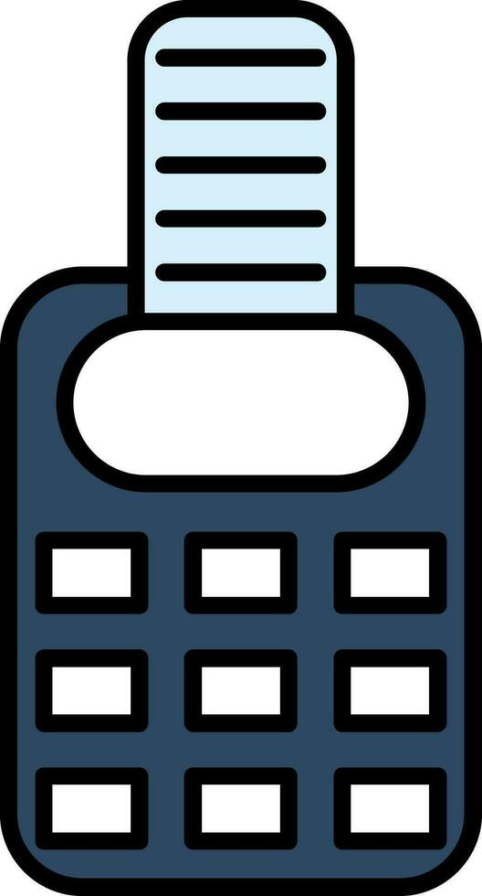 Point Of Service Line Filled Icon vector