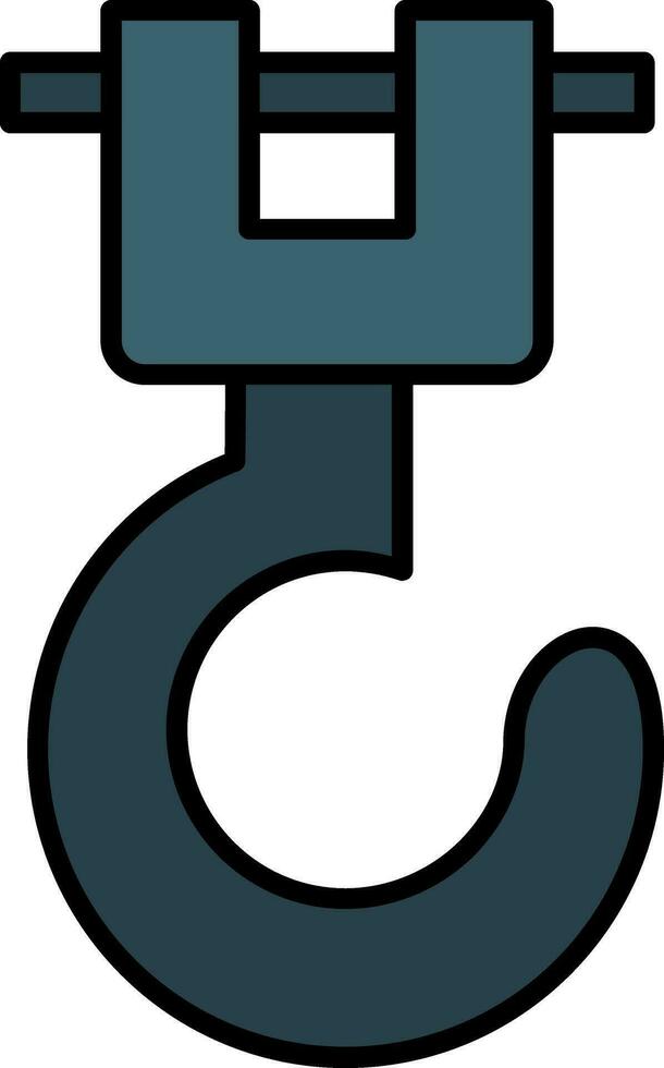 Winch Line Filled Icon vector