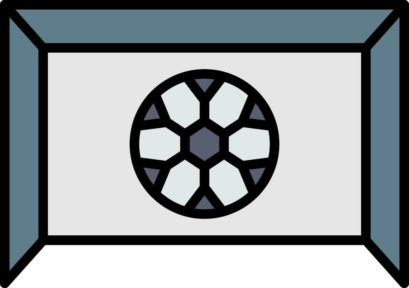 Goalie Line Filled Icon vector