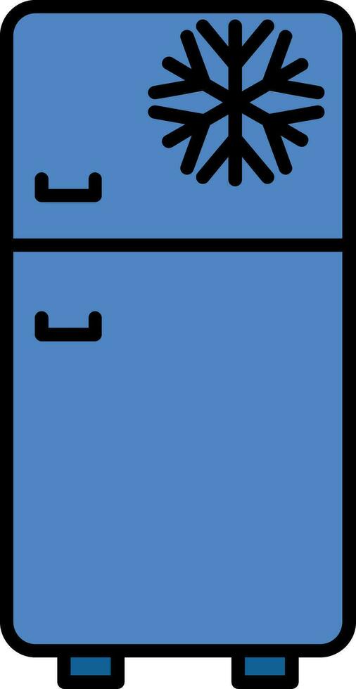 Fridge Line Filled Icon vector