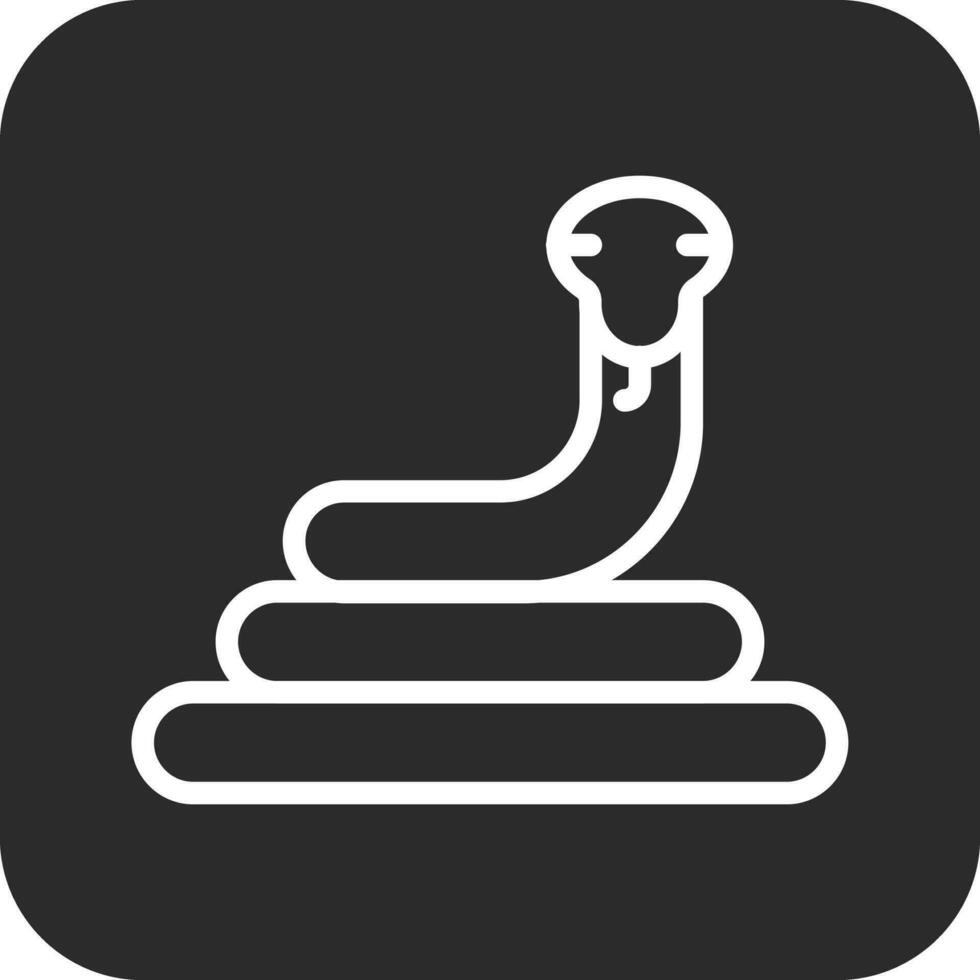 icono de vector de serpiente