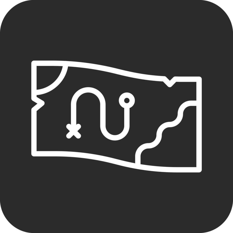Treasure Map Vector Icon