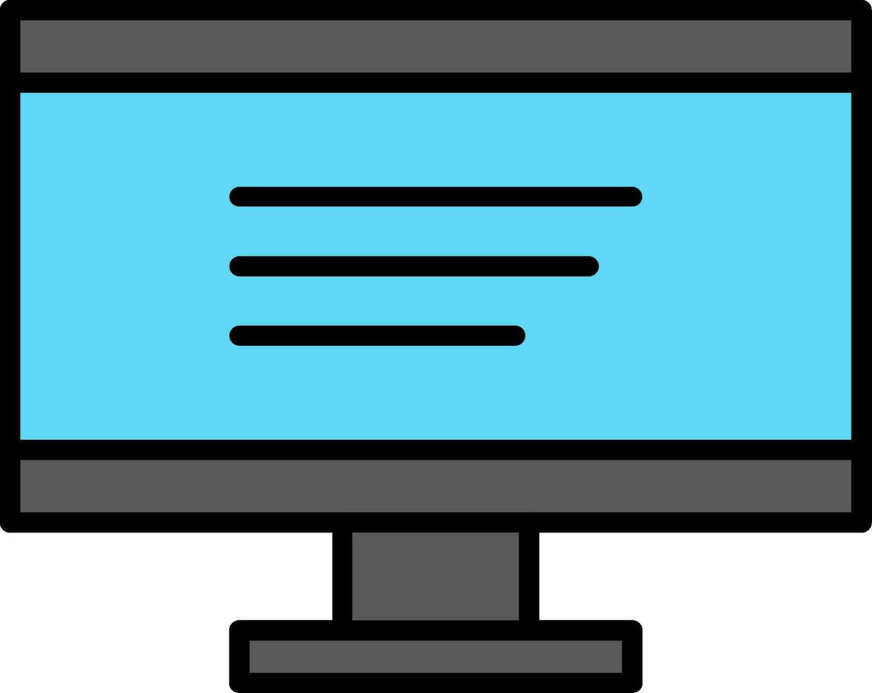 Lcd Line Filled Icon vector