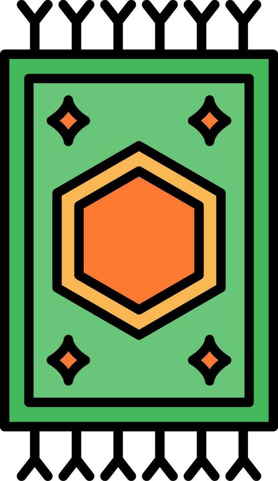 Carpet Line Filled Icon vector