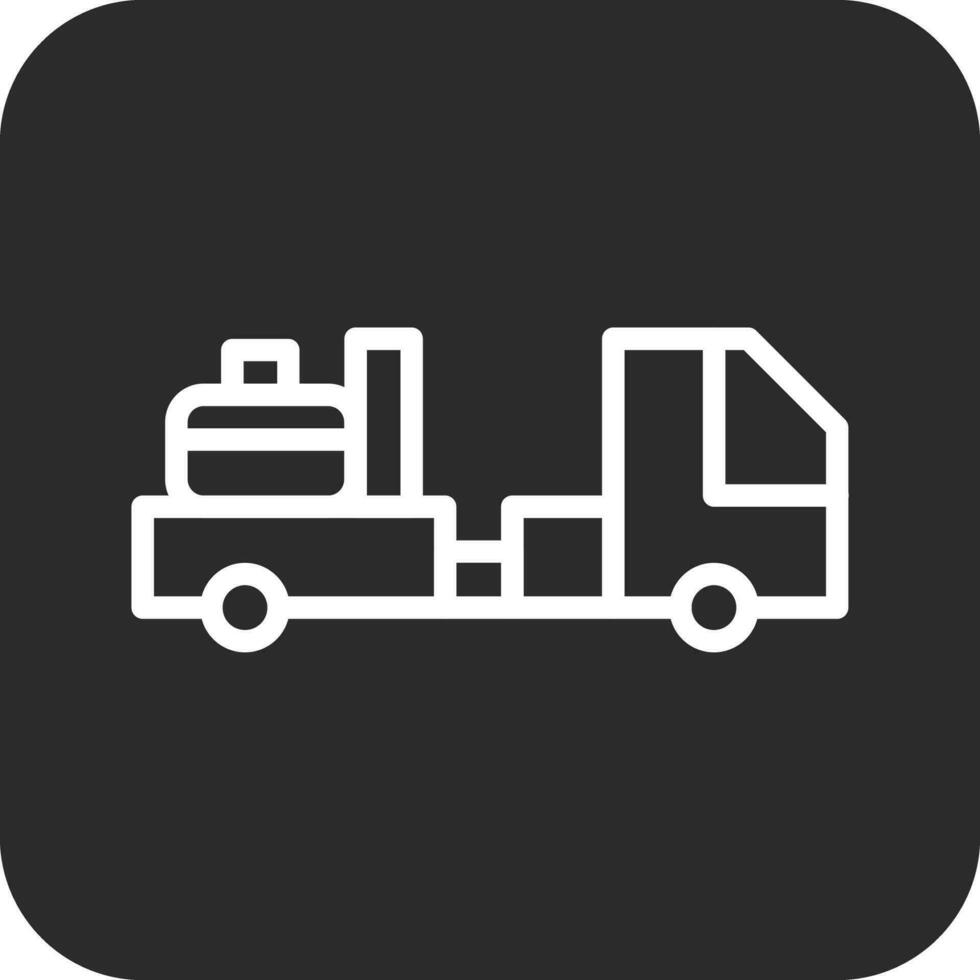 Baggage Truck Vector Icon