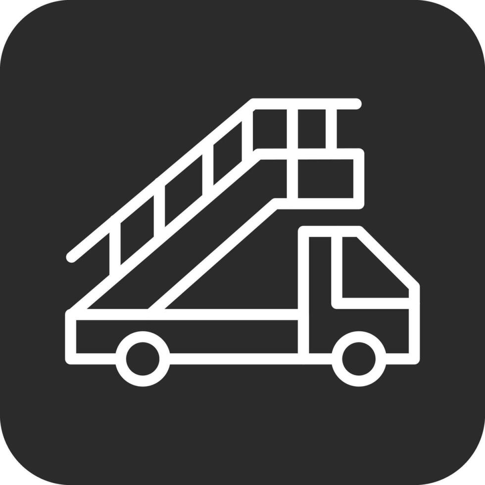 Aircraft Stairs Vector Icon