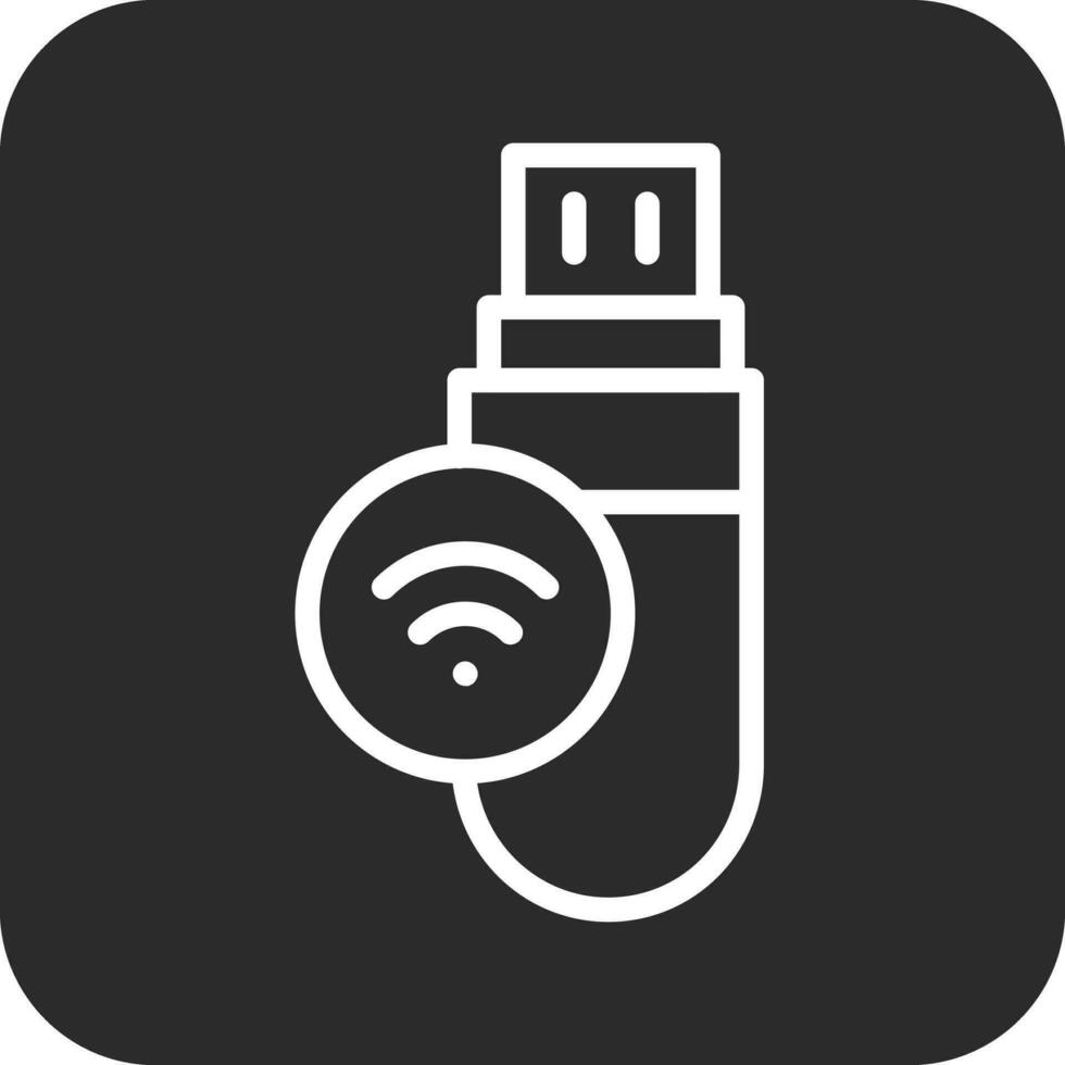 USB Wifi vector icono