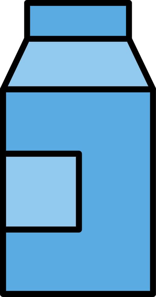 Milk Line Filled Icon vector