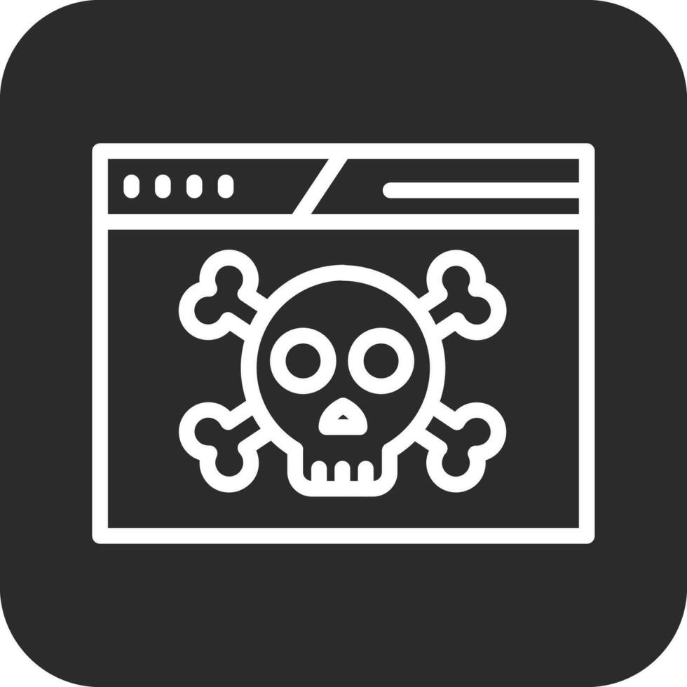 Website Hacked Vector Icon