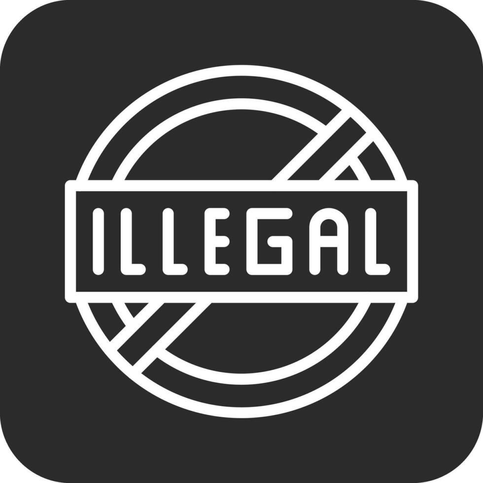 Illegal Vector Icon