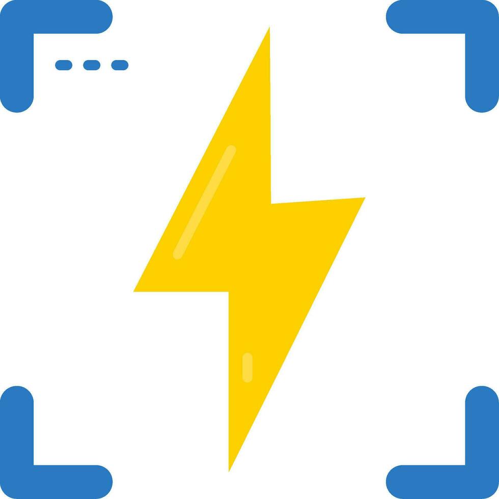 Flash Line Filled Icon vector