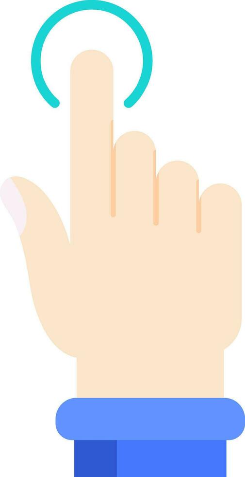 Tap Line Filled Icon vector