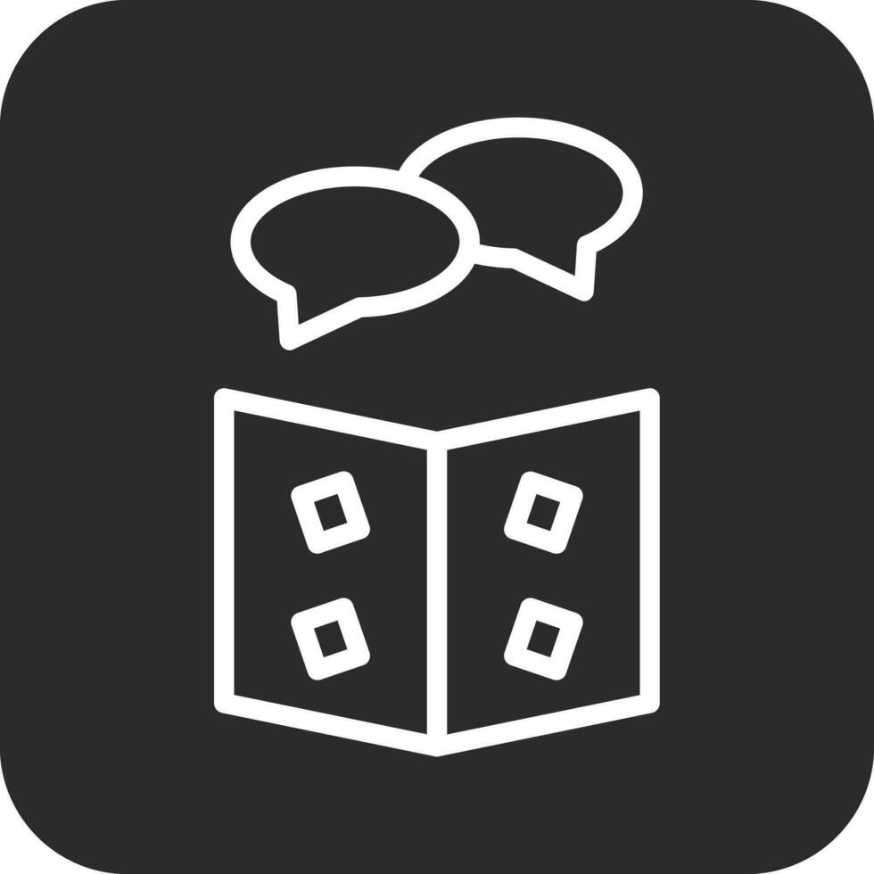 Library Chat Vector Icon