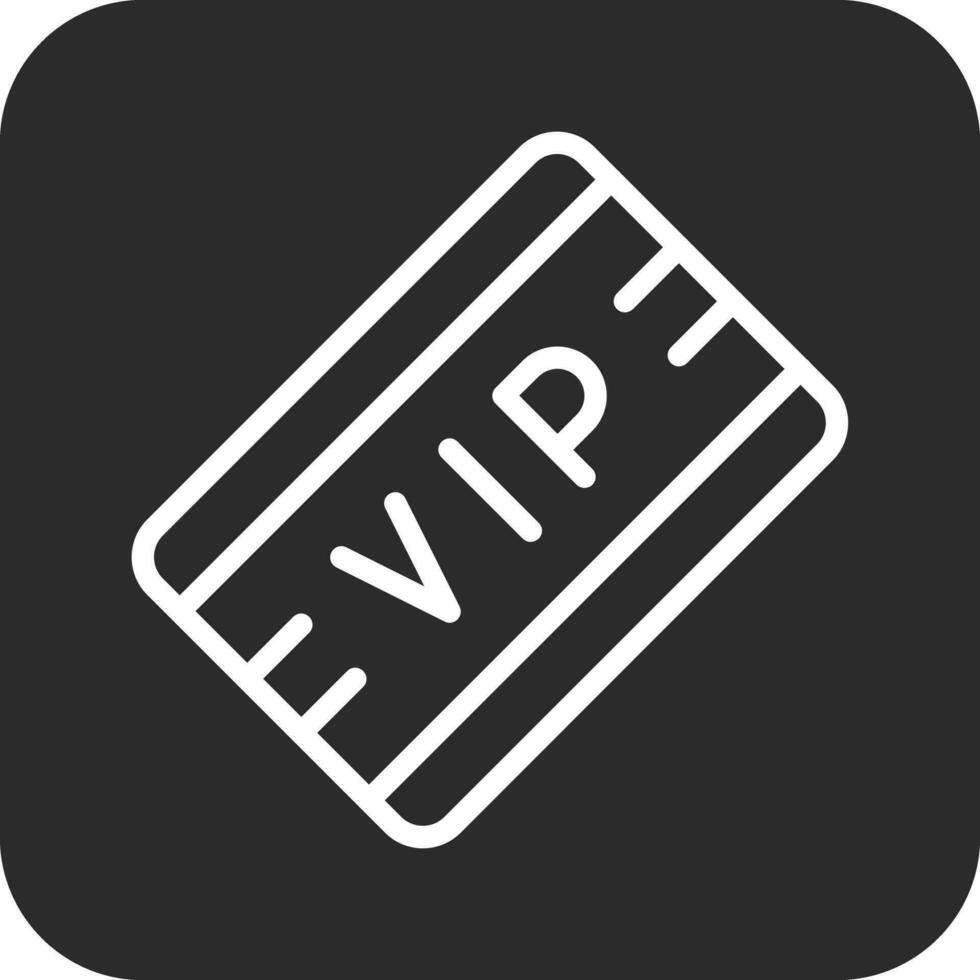 VIP Pass Vector Icon