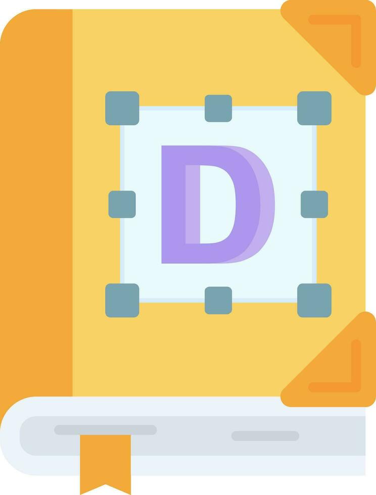 Font Line Filled Icon vector