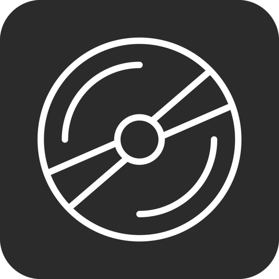 icono de vector de disco compacto