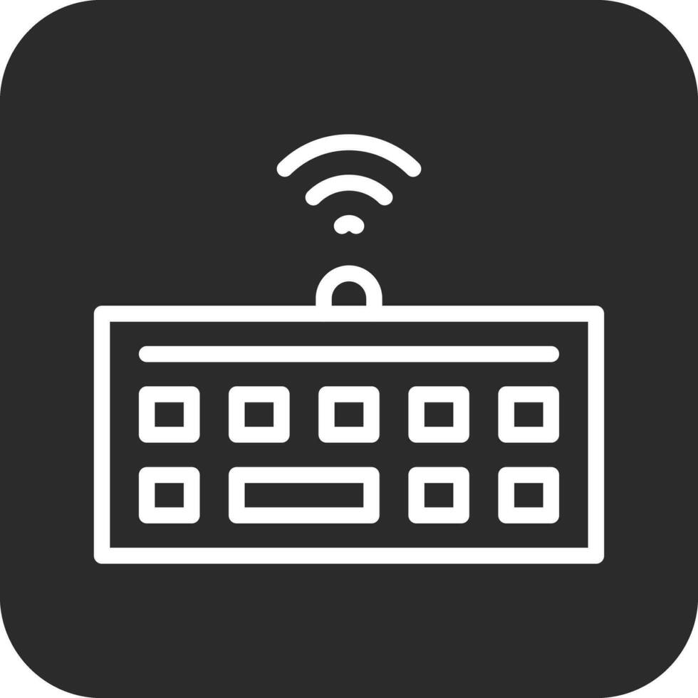 Wireless Keyboard Vector Icon