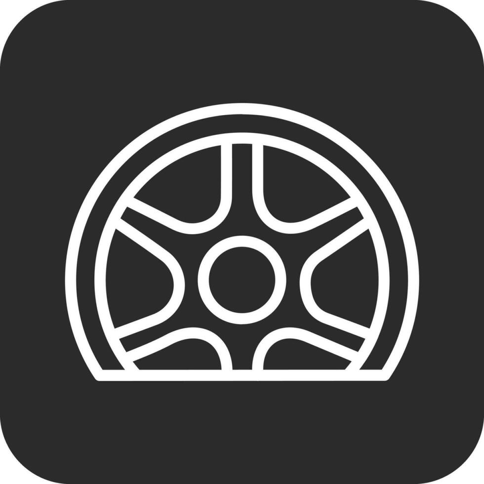 Flat Tire Vector Icon