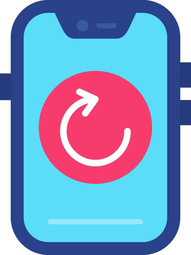 Reload Line Filled Icon vector