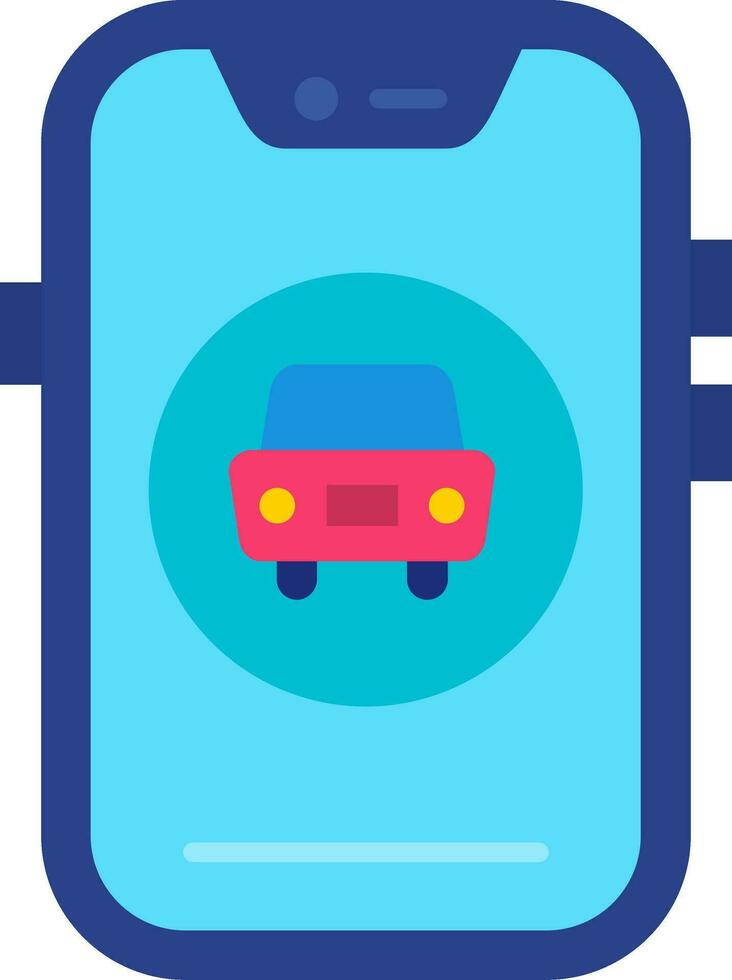 Car Line Filled Icon vector