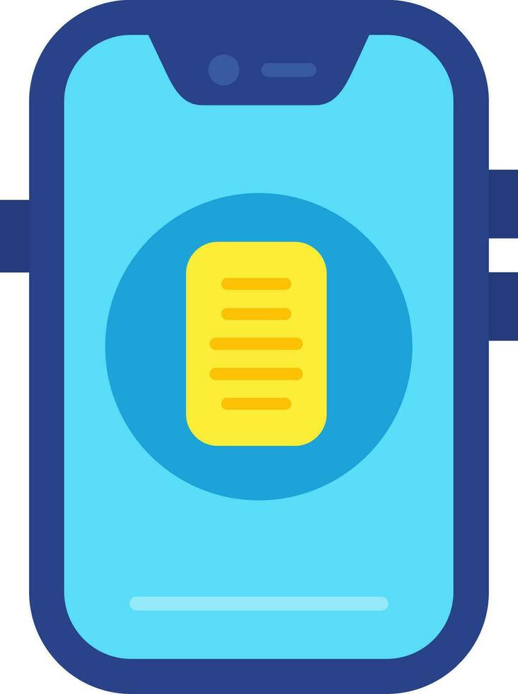 Document Line Filled Icon vector