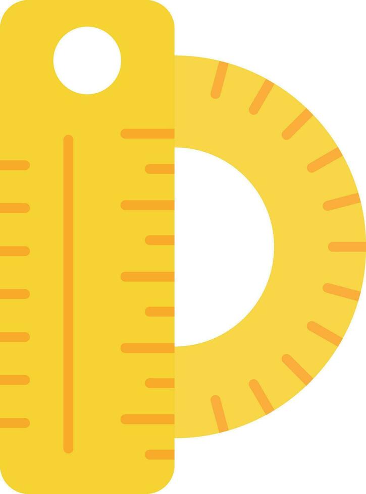 Ruler Line Filled Icon vector