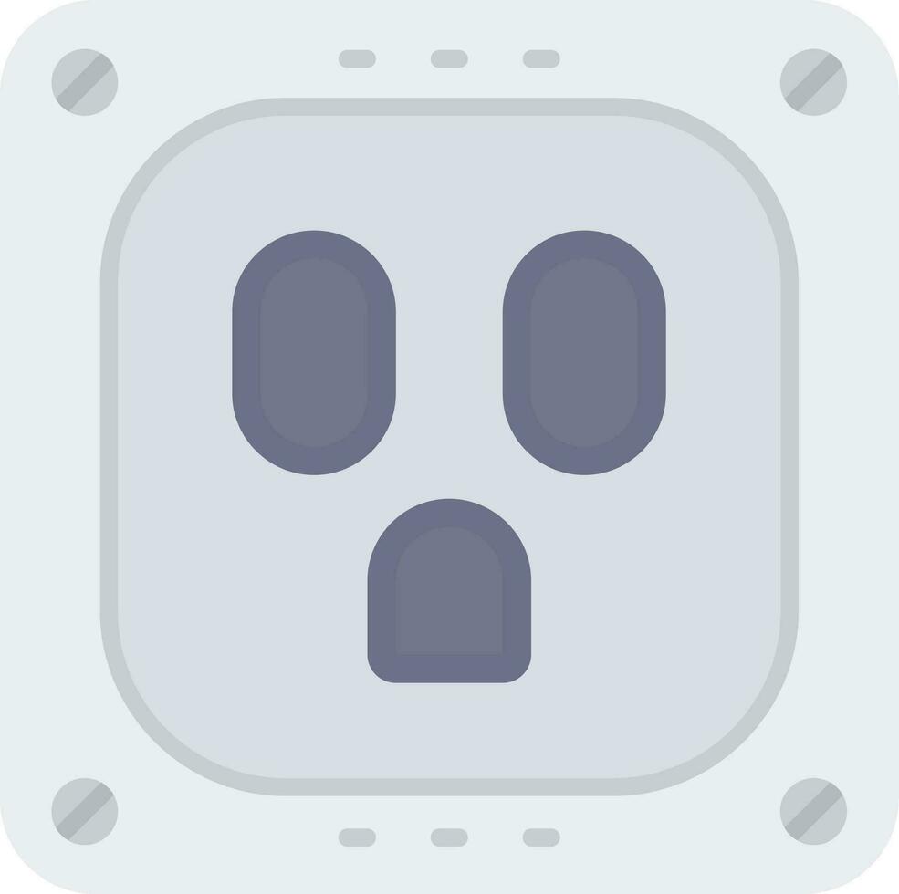 Socket Line Filled Icon vector