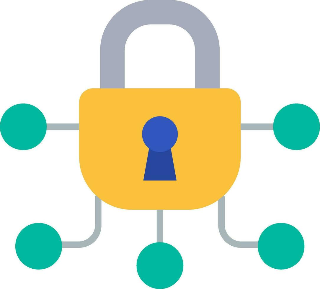 Safe Line Filled Icon vector