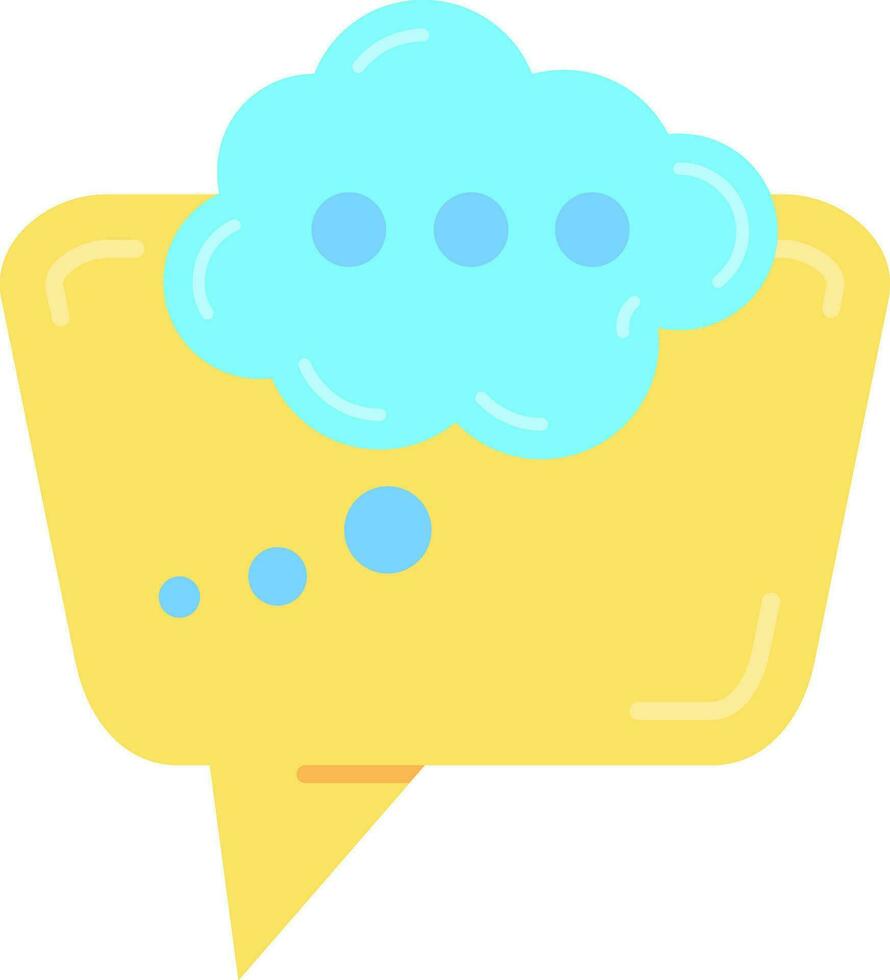 Thinking Line Filled Icon vector