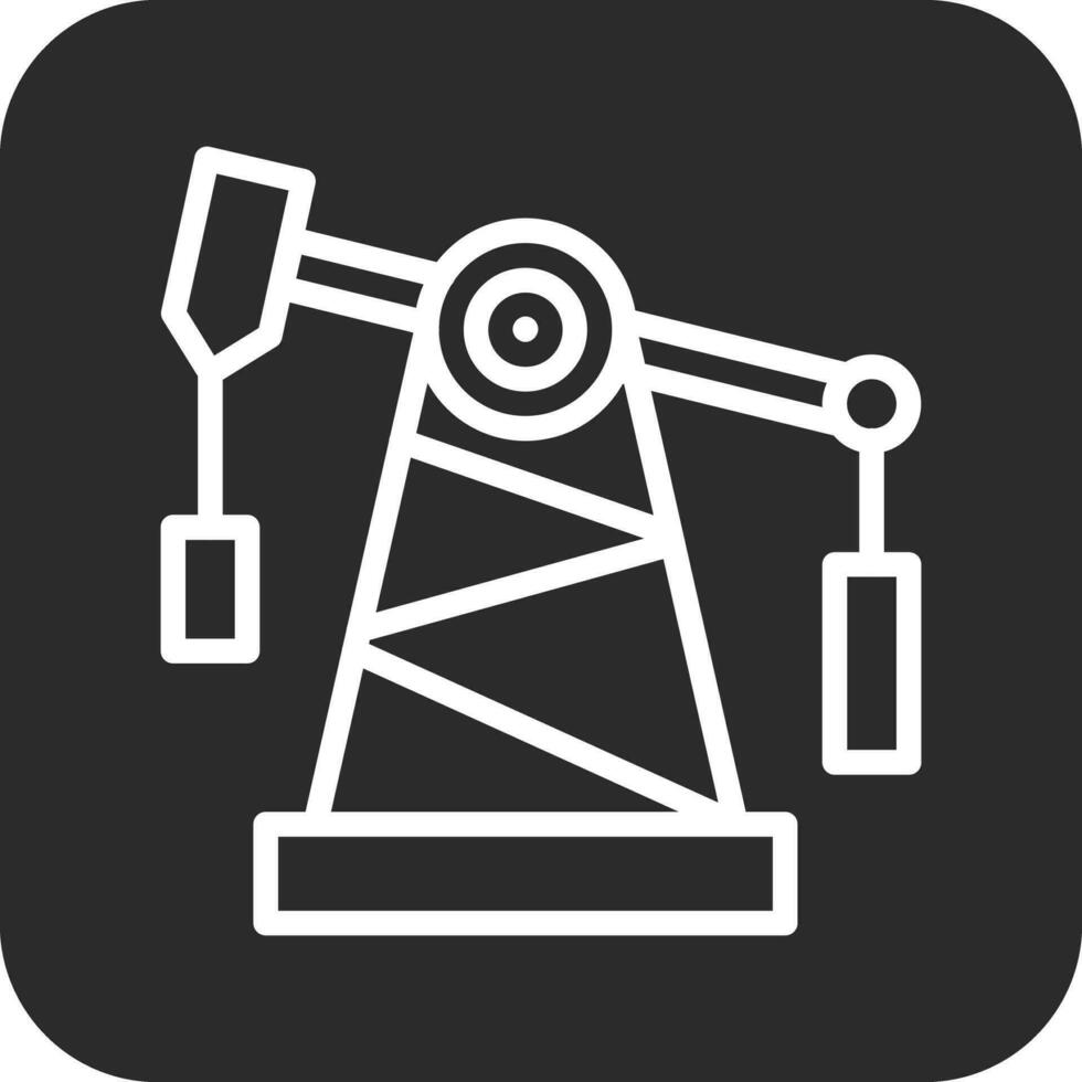 icono de vector de torre de perforación