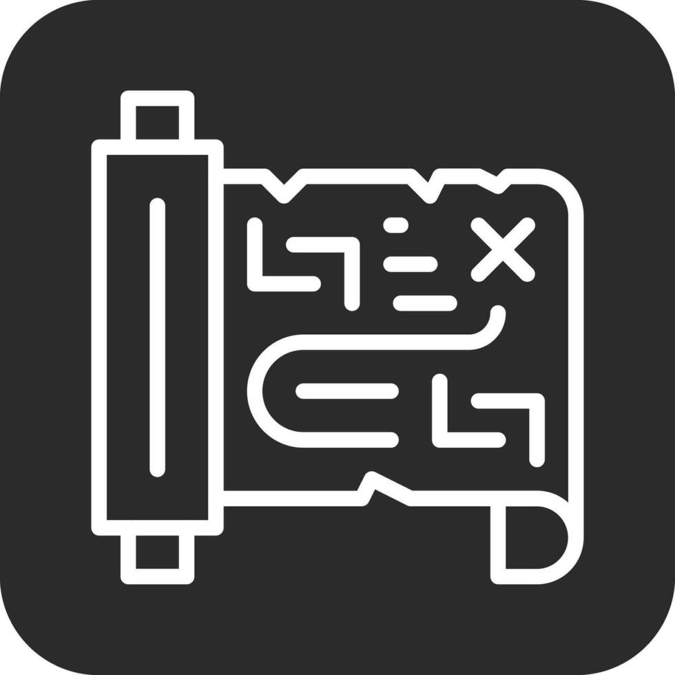 Treasure Map Vector Icon