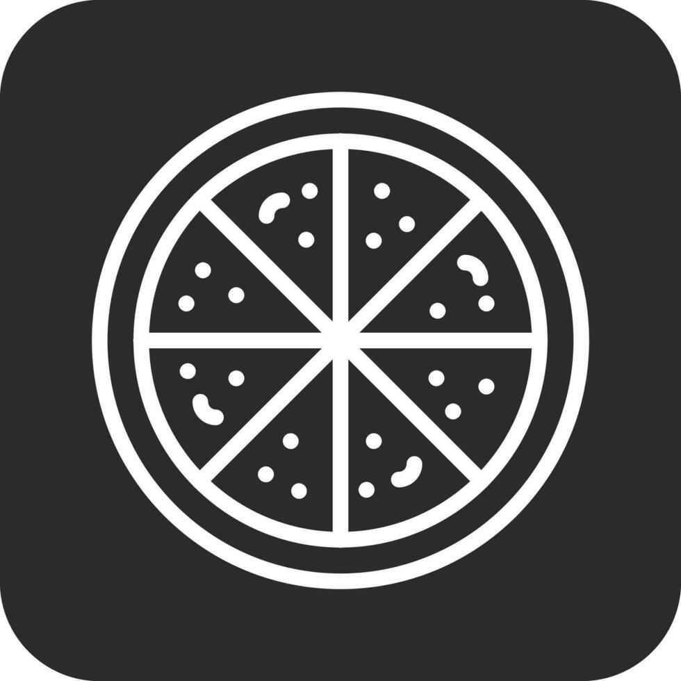 icono de vector de pizza