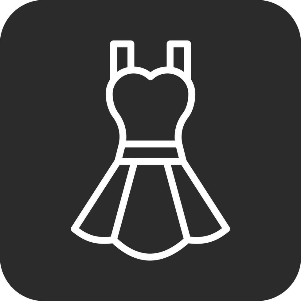 vestido, vector, icono vector