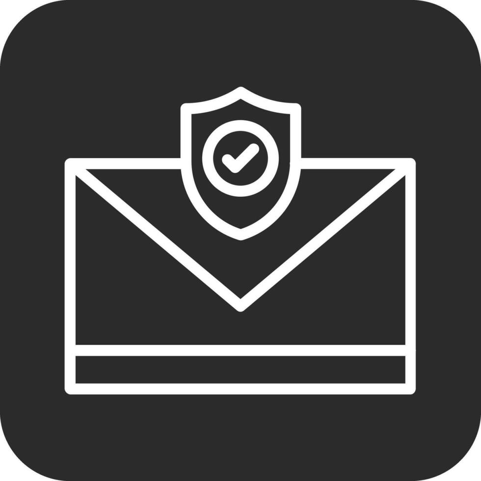 correo electrónico seguridad vector icono