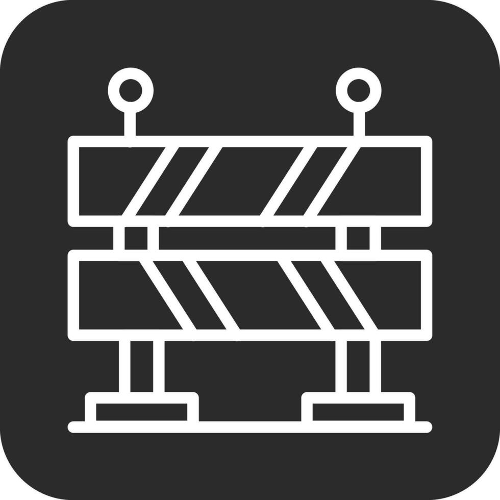 Road Barrier Vector Icon